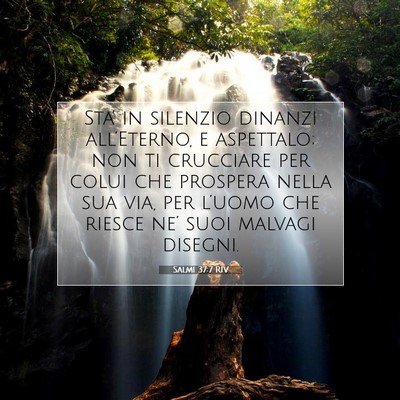 Picture 07 - Salmi 37:7 RIV - Sta’ in silenzio dinanzi all’Eterno, e - Bible Verse Picture