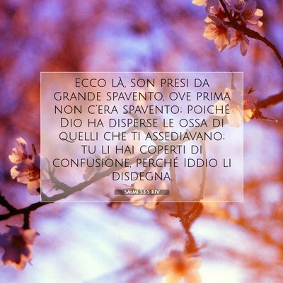 Picture 07 - Salmi 53:5 RIV - Ecco là, son presi da grande spavento, ove prima - Bible Verse Picture