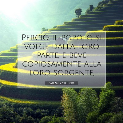 Picture 07 - Salmi 73:10 RIV - Perciò il popolo si volge dalla loro parte, e - Bible Verse Picture