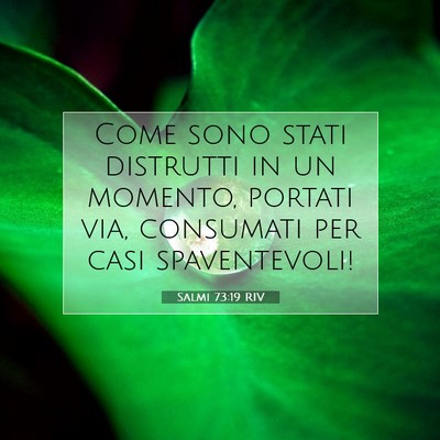 Picture 07 - Salmi 73:19 RIV - Come sono stati distrutti in un momento, portati - Bible Verse Picture