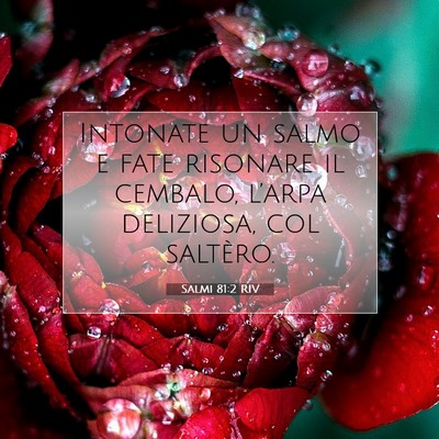 Picture 07 - Salmi 81:2 RIV - Intonate un salmo e fate risonare il cembalo, - Bible Verse Picture
