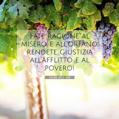 Picture 07 - Salmi 82:3 RIV - Fate ragione al misero e all’orfano, rendete - Bible Verse Picture