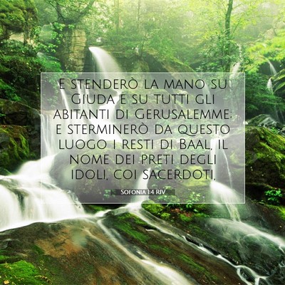 Picture 07 - Sofonia 1:4 RIV - E stenderò la mano su Giuda e su tutti gli - Bible Verse Picture