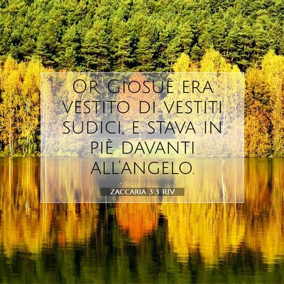 Picture 07 - Zaccaria 3:3 RIV - Or Giosuè era vestito di vestiti sudici, e stava - Bible Verse Picture