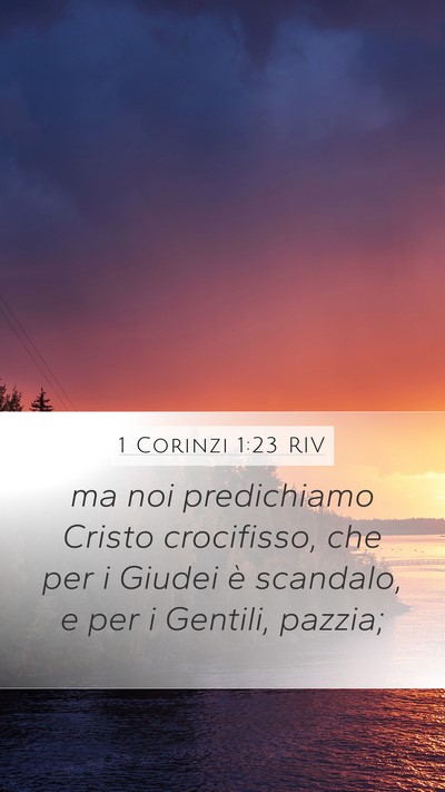 1 Corinzi 1:23 RIV Bible Verse Image