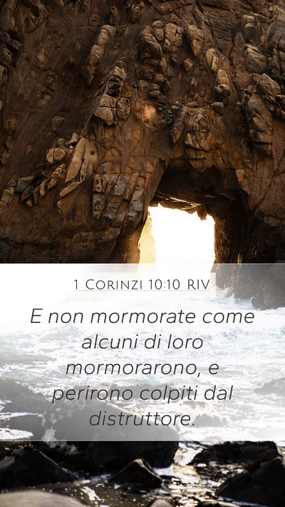 1 Corinzi 10:10 RIV Bible Verse Image