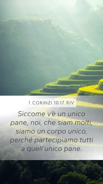 1 Corinzi 10:17 RIV Bible Verse Image