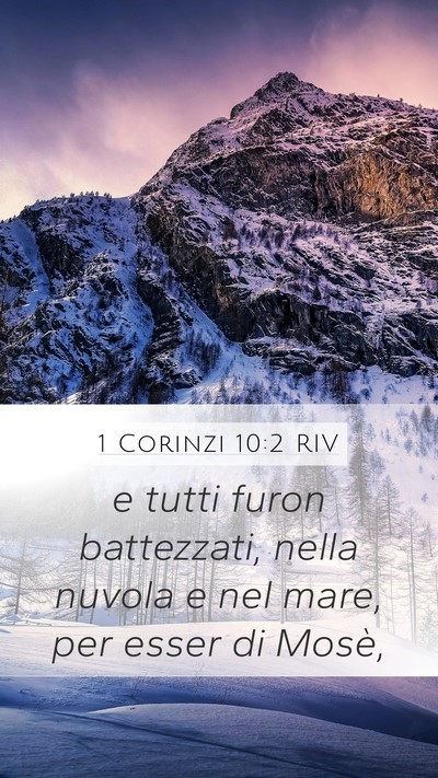 1 Corinzi 10:2 RIV Bible Verse Image