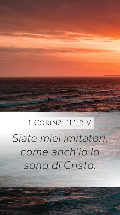 1 Corinzi 11:1 RIV Bible Verse Image