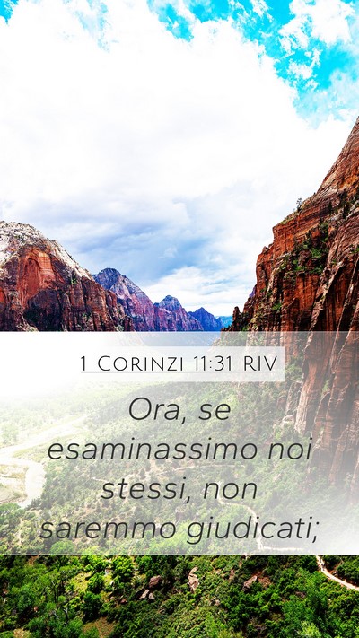 1 Corinzi 11:31 RIV Bible Verse Image