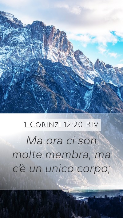 1 Corinzi 12:20 RIV Bible Verse Image
