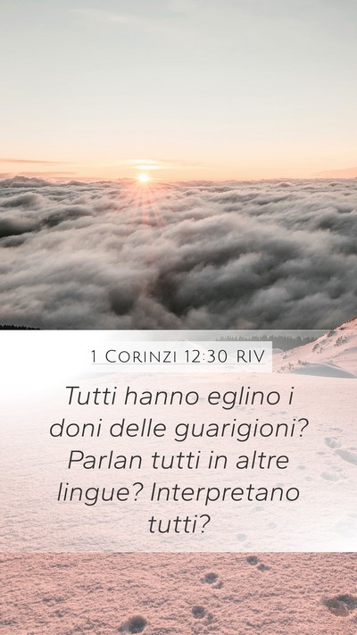 1 Corinzi 12:30 RIV Bible Verse Image
