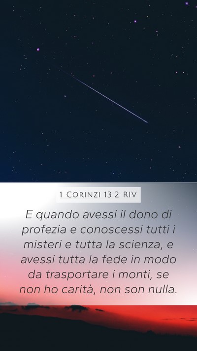 1 Corinzi 13:2 RIV Bible Verse Image