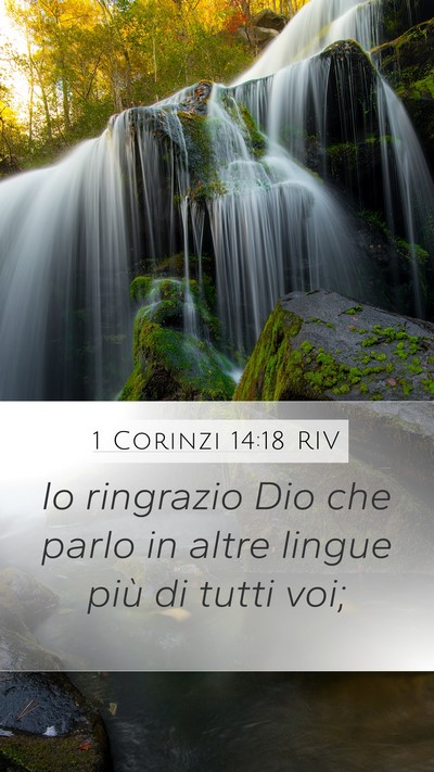 1 Corinzi 14:18 RIV Bible Verse Image