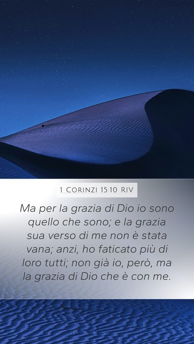 1 Corinzi 15:10 RIV Bible Verse Image