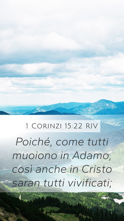 1 Corinzi 15:22 RIV Bible Verse Image