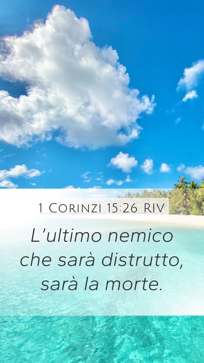 1 Corinzi 15:26 RIV Bible Verse Image