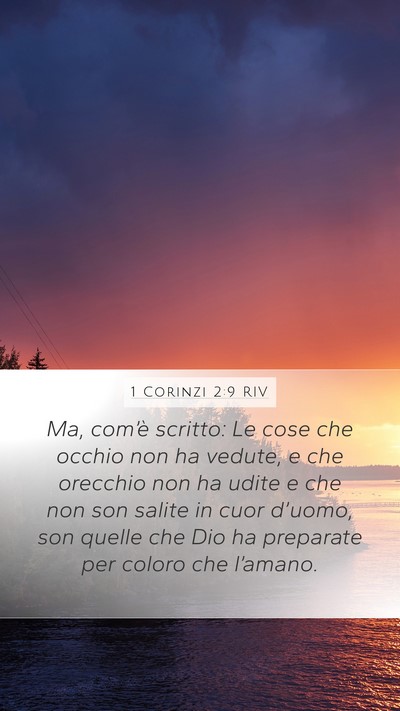 1 Corinzi 2:9 RIV Bible Verse Image