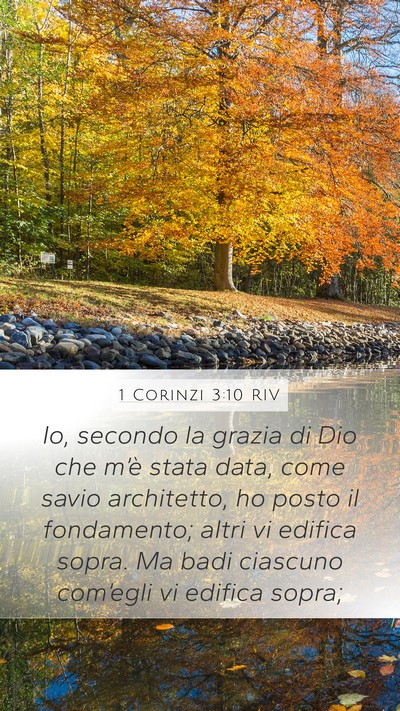 1 Corinzi 3:10 RIV Bible Verse Image