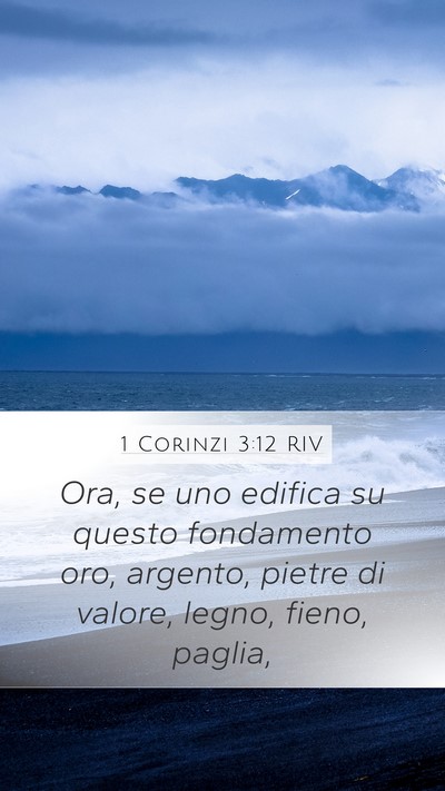 1 Corinzi 3:12 RIV Bible Verse Image