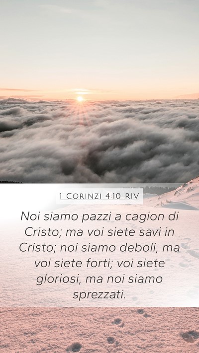 1 Corinzi 4:10 RIV Bible Verse Image