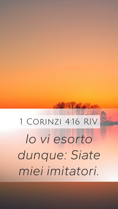1 Corinzi 4:16 RIV Bible Verse Image