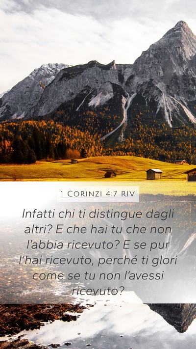 1 Corinzi 4:7 RIV Bible Verse Image