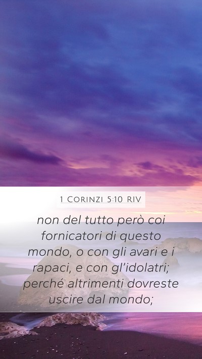 1 Corinzi 5:10 RIV Bible Verse Image