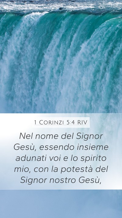 1 Corinzi 5:4 RIV Bible Verse Image