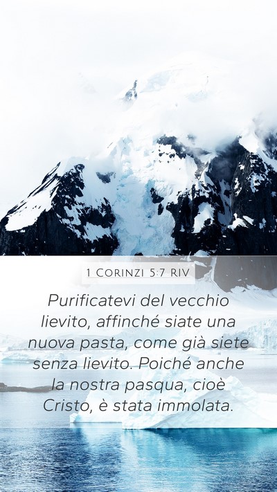 1 Corinzi 5:7 RIV Bible Verse Image