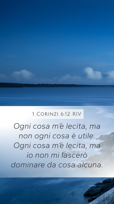 1 Corinzi 6:12 RIV Bible Verse Image