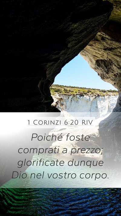 1 Corinzi 6:20 RIV Bible Verse Image
