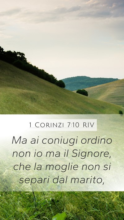 1 Corinzi 7:10 RIV Bible Verse Image