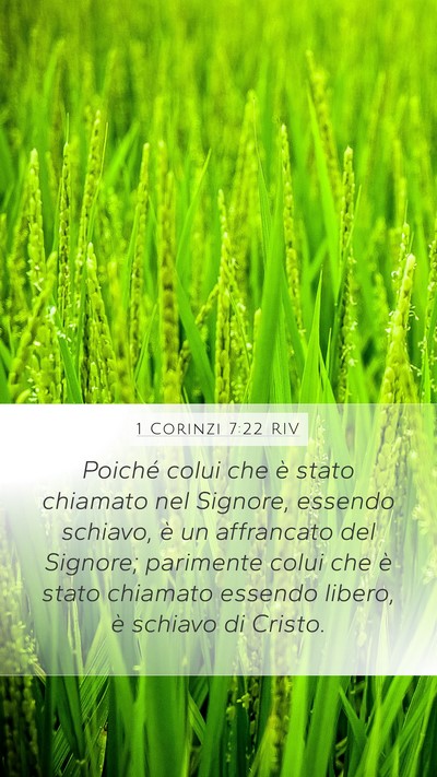 1 Corinzi 7:22 RIV Bible Verse Image