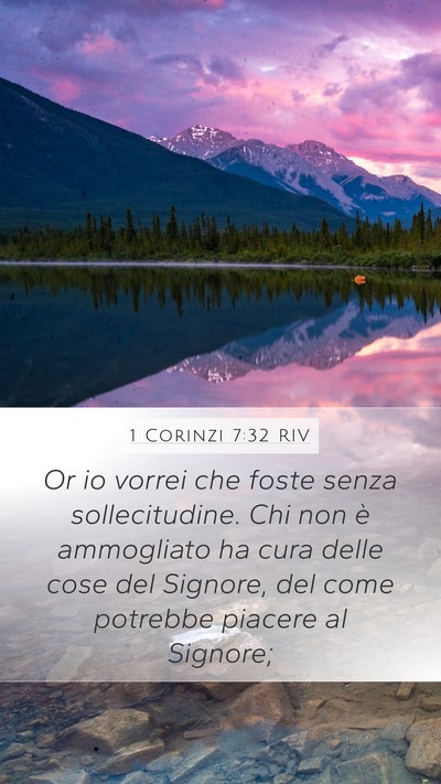 1 Corinzi 7:32 RIV Bible Verse Image