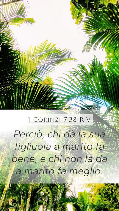 1 Corinzi 7:38 RIV Bible Verse Image