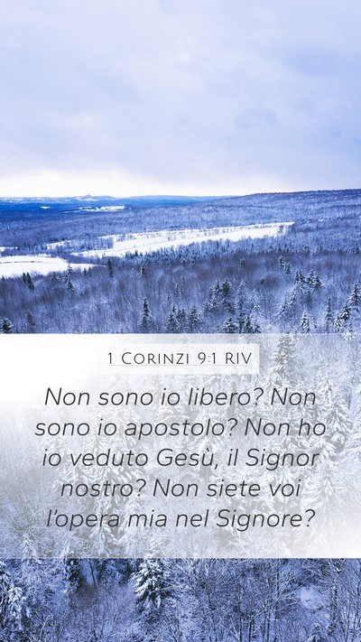 1 Corinzi 9:1 RIV Bible Verse Image