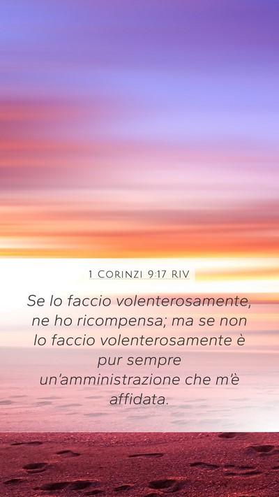 1 Corinzi 9:17 RIV Bible Verse Image