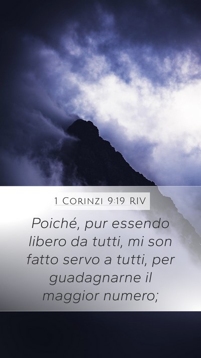 1 Corinzi 9:19 RIV Bible Verse Image