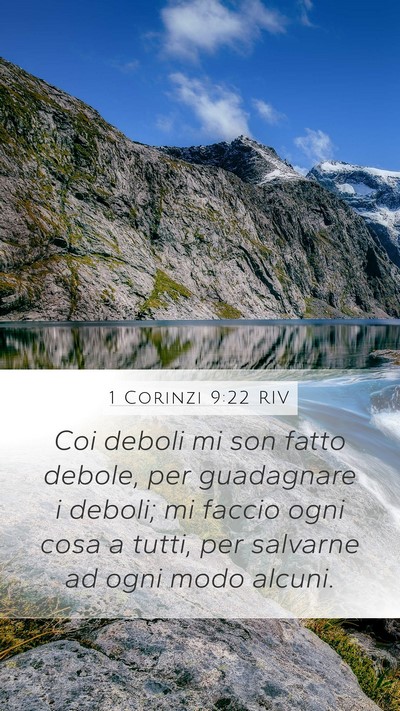 1 Corinzi 9:22 RIV Bible Verse Image