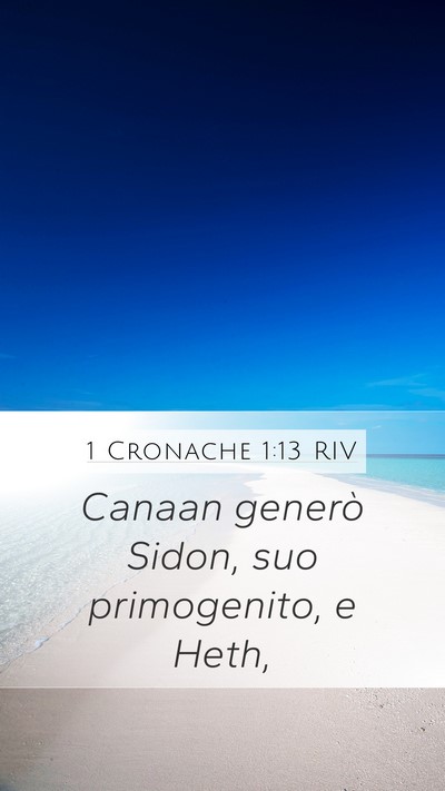 1 Cronache 1:13 RIV Bible Verse Image