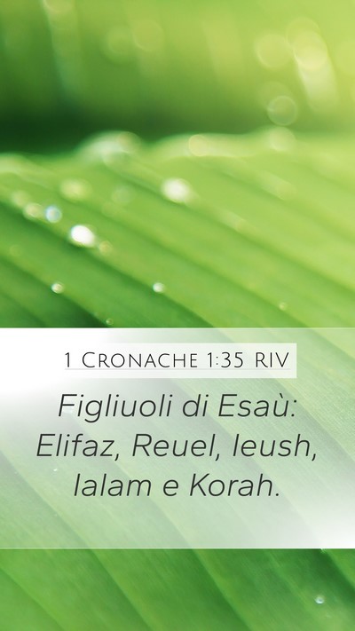 1 Cronache 1:35 RIV Bible Verse Image