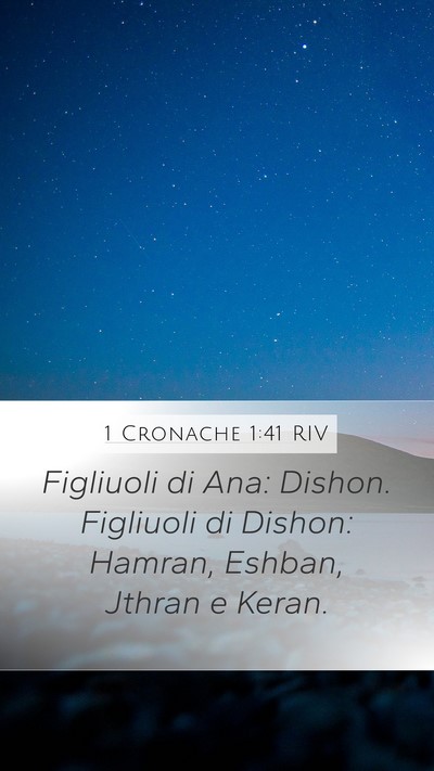 1 Cronache 1:41 RIV Bible Verse Image