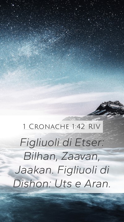 1 Cronache 1:42 RIV Bible Verse Image