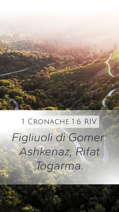 1 Cronache 1:6 RIV Bible Verse Image