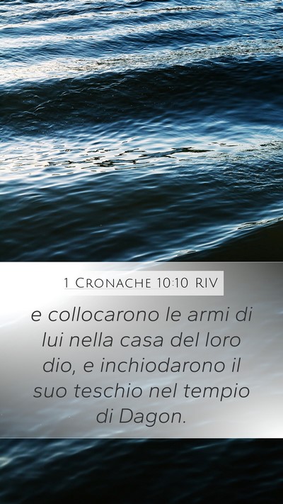 1 Cronache 10:10 RIV Bible Verse Image