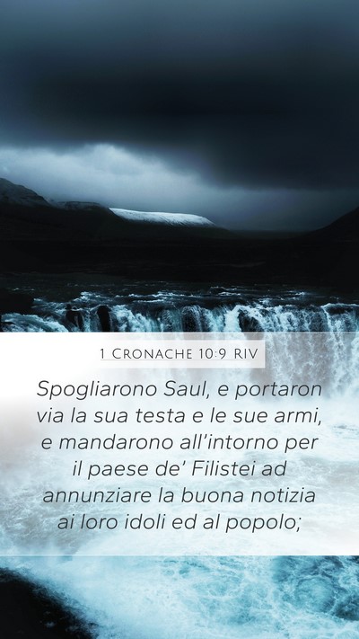 1 Cronache 10:9 RIV Bible Verse Image
