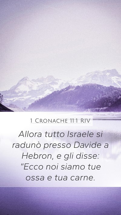 1 Cronache 11:1 RIV Bible Verse Image