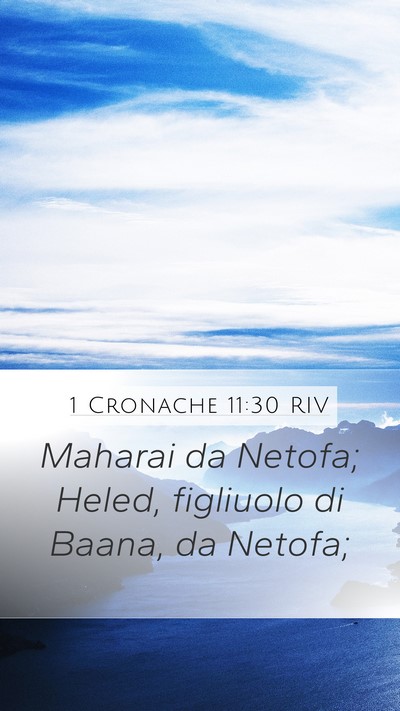 1 Cronache 11:30 RIV Bible Verse Image