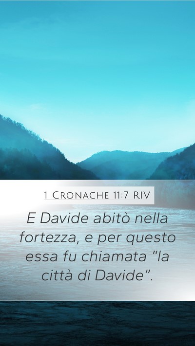1 Cronache 11:7 RIV Bible Verse Image